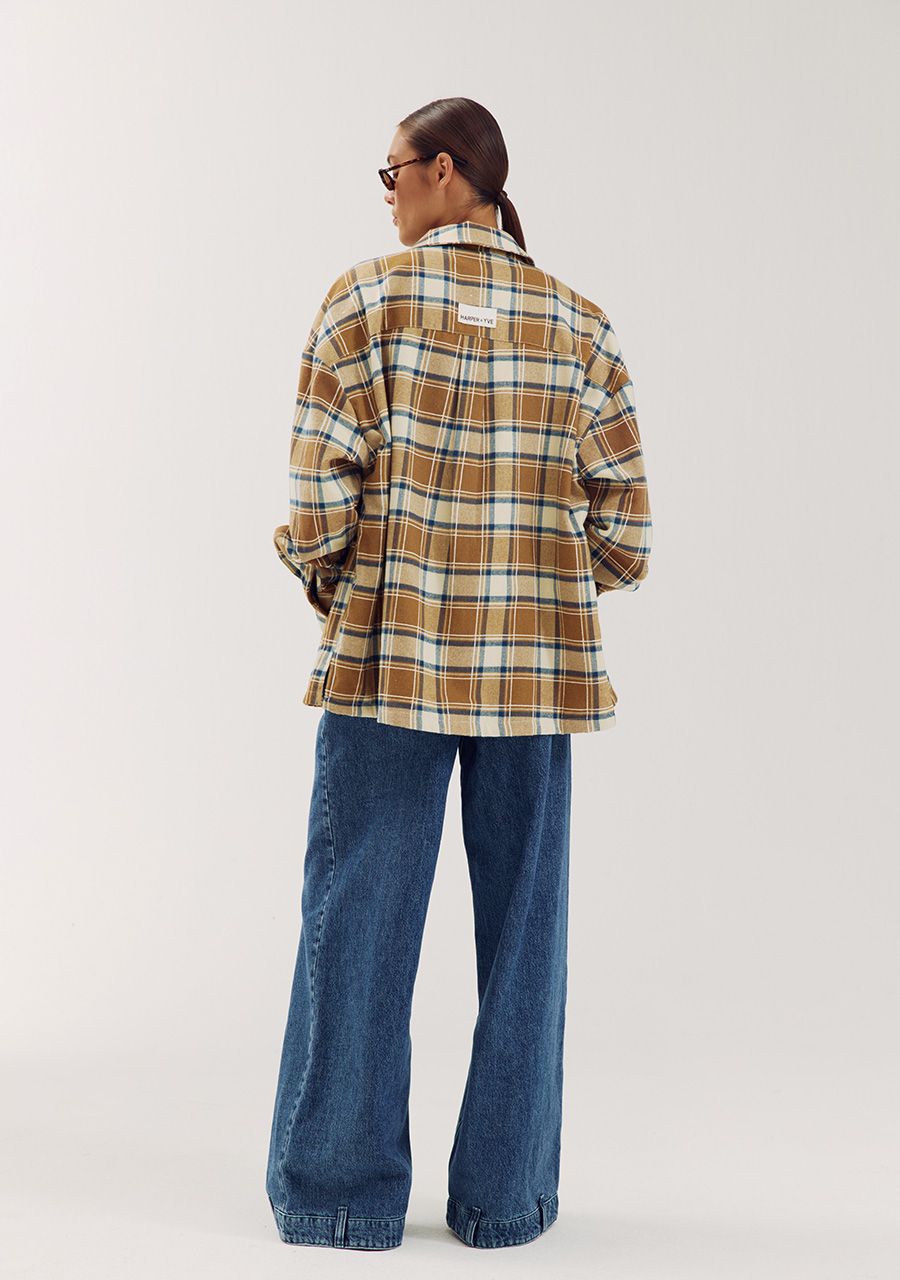 Selena blouse checks