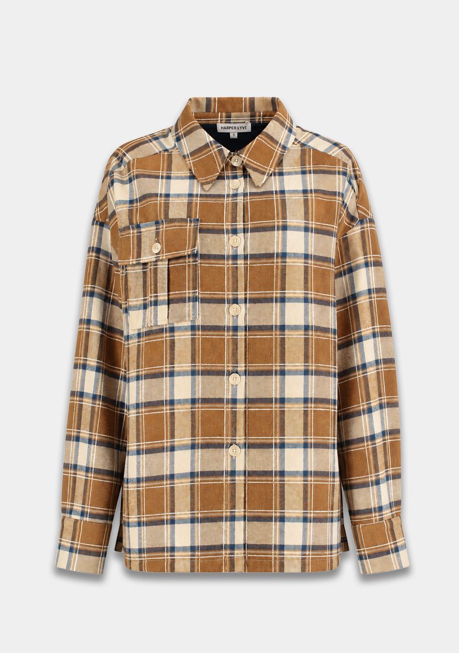 Selena blouse checks