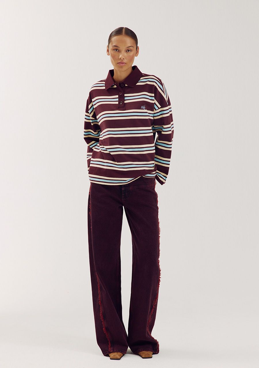 Charissa pants tipsy red