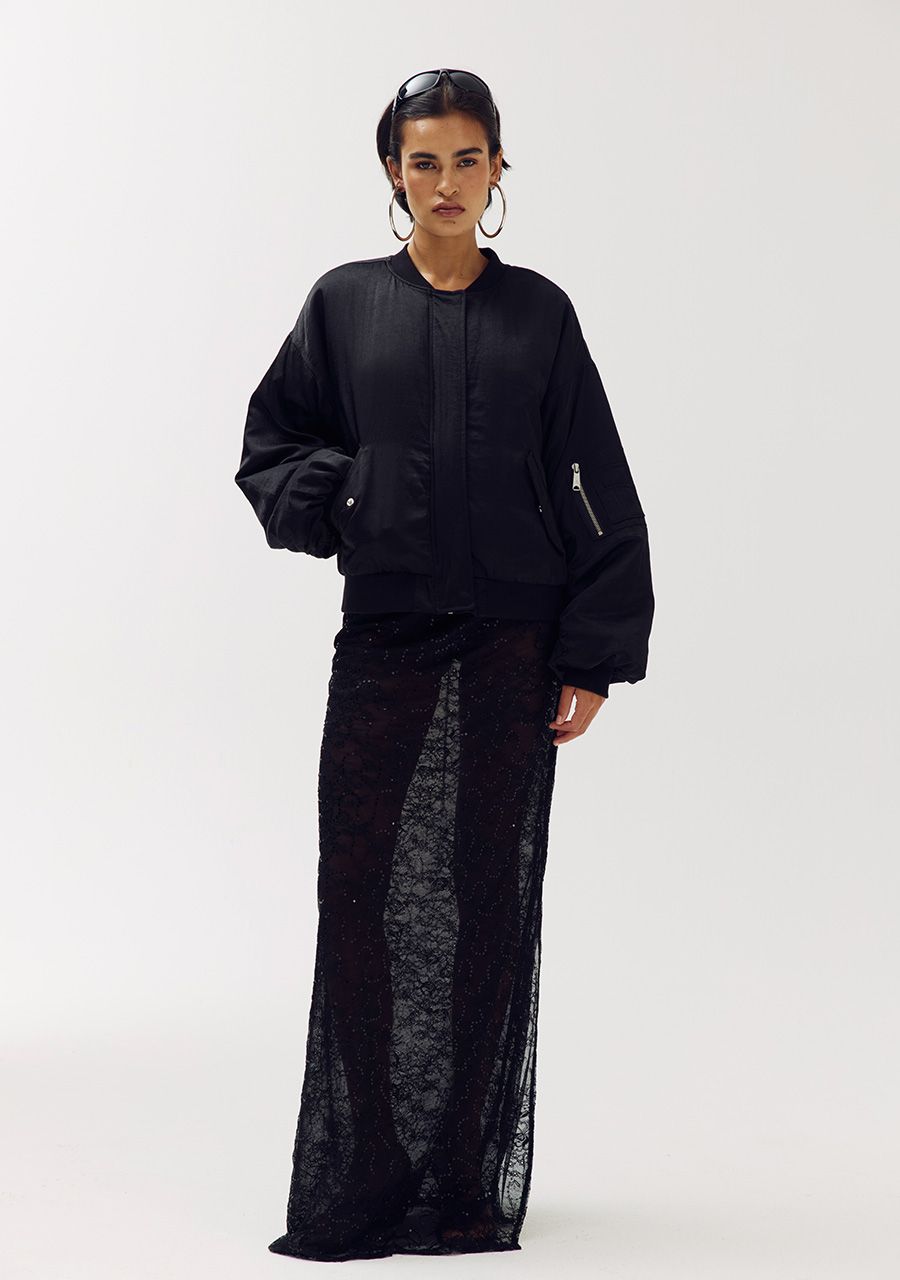Lenora bomber jacket vlack