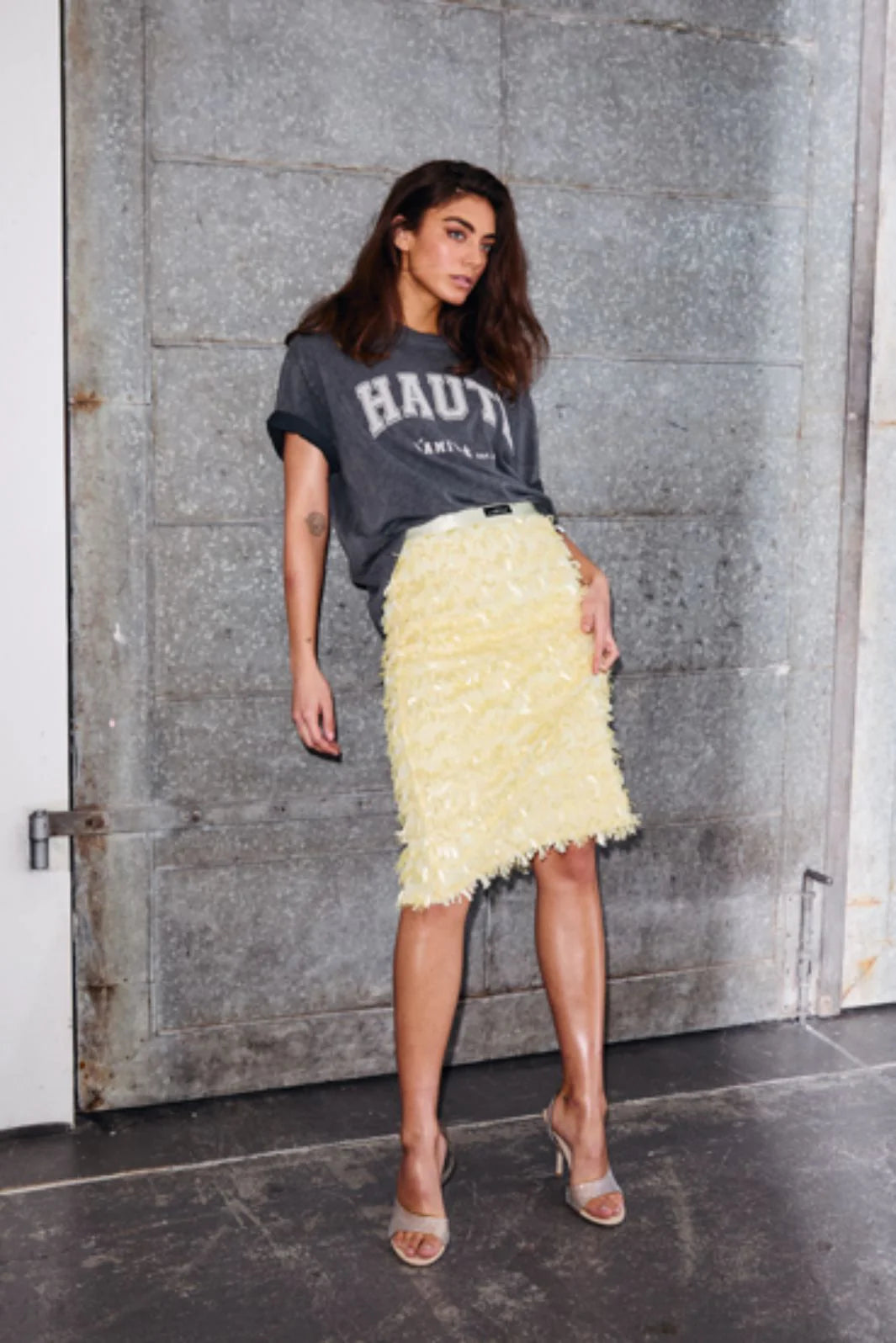 Limone pencil skirt