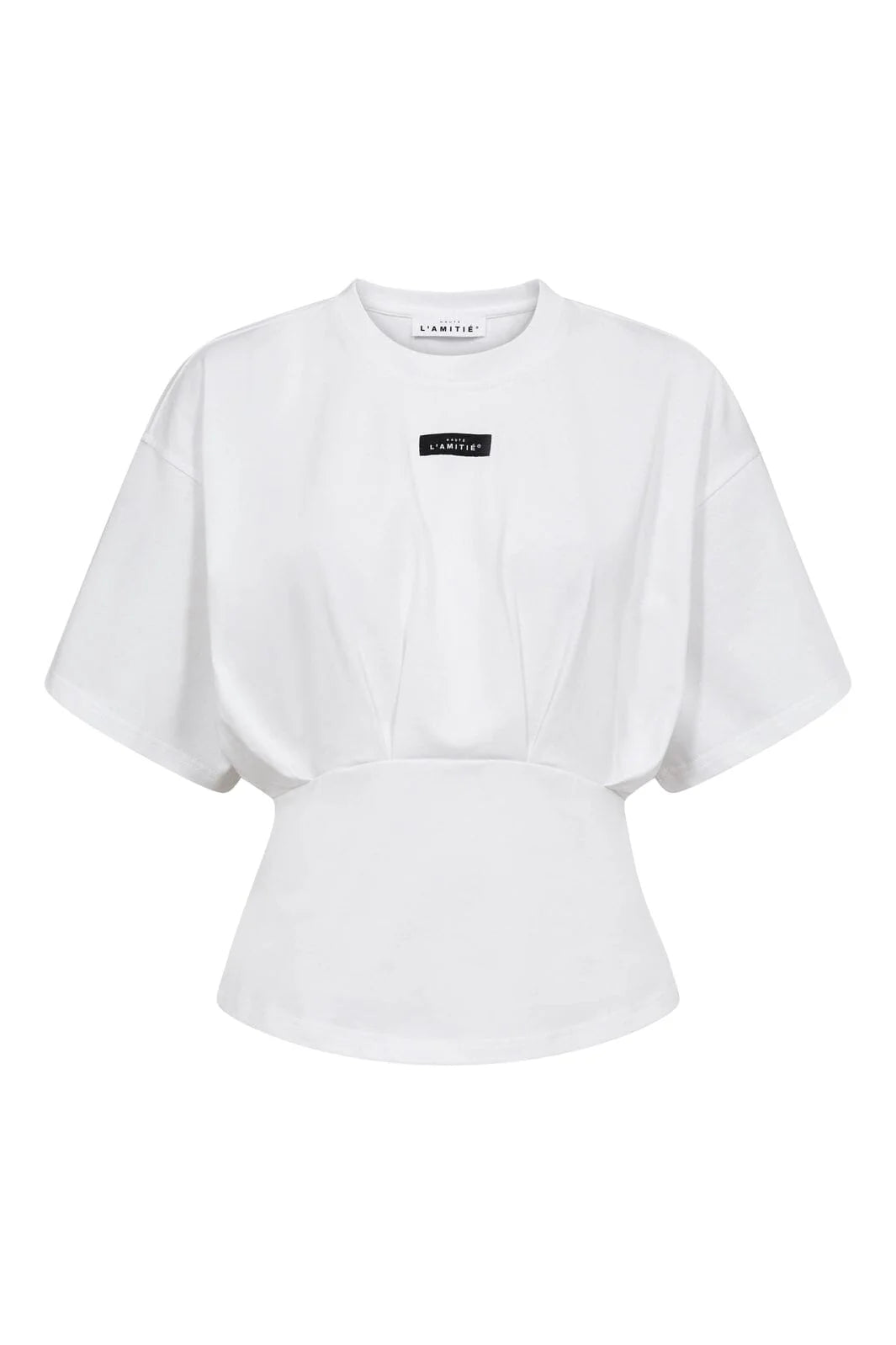 Romie pleat t-shirt white