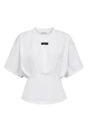 Romie pleat t-shirt white
