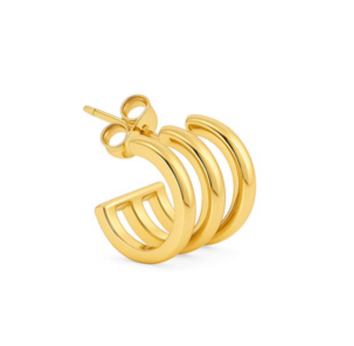 Trio iva earstud gold