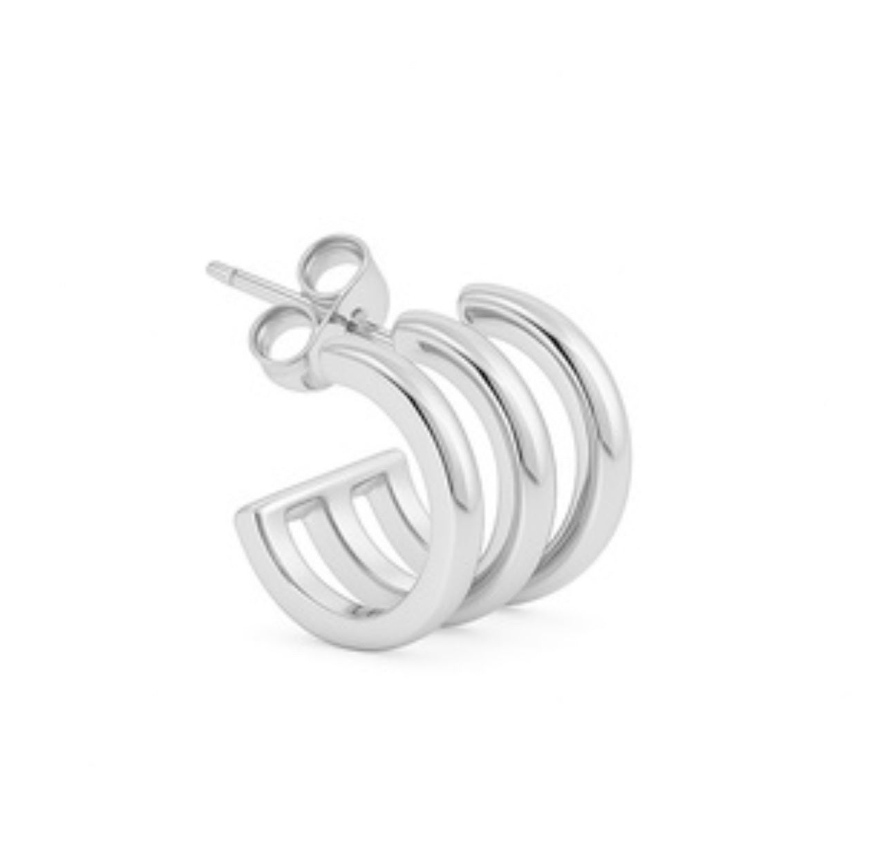 Trio iva earstud silver