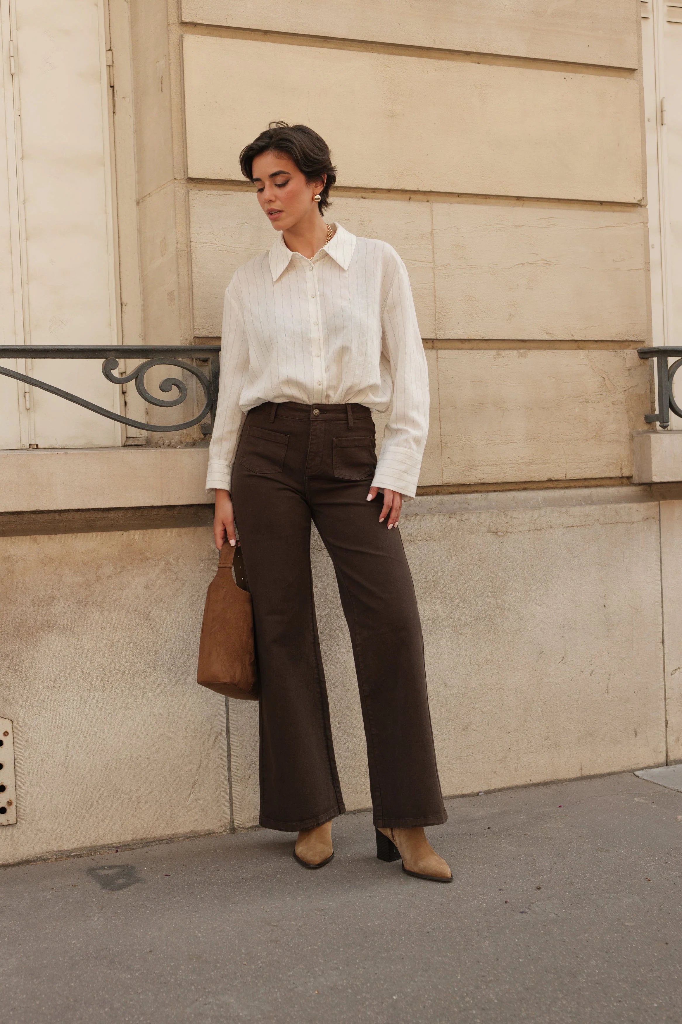 Gaspard Jeans Chocolate Brown