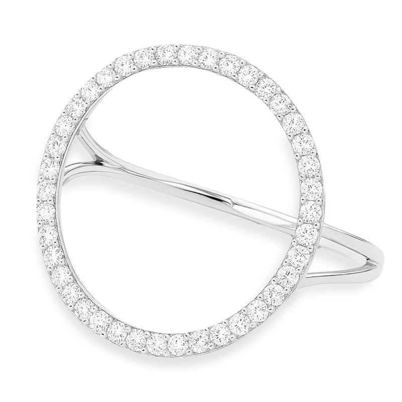 Joy diamond ring silver