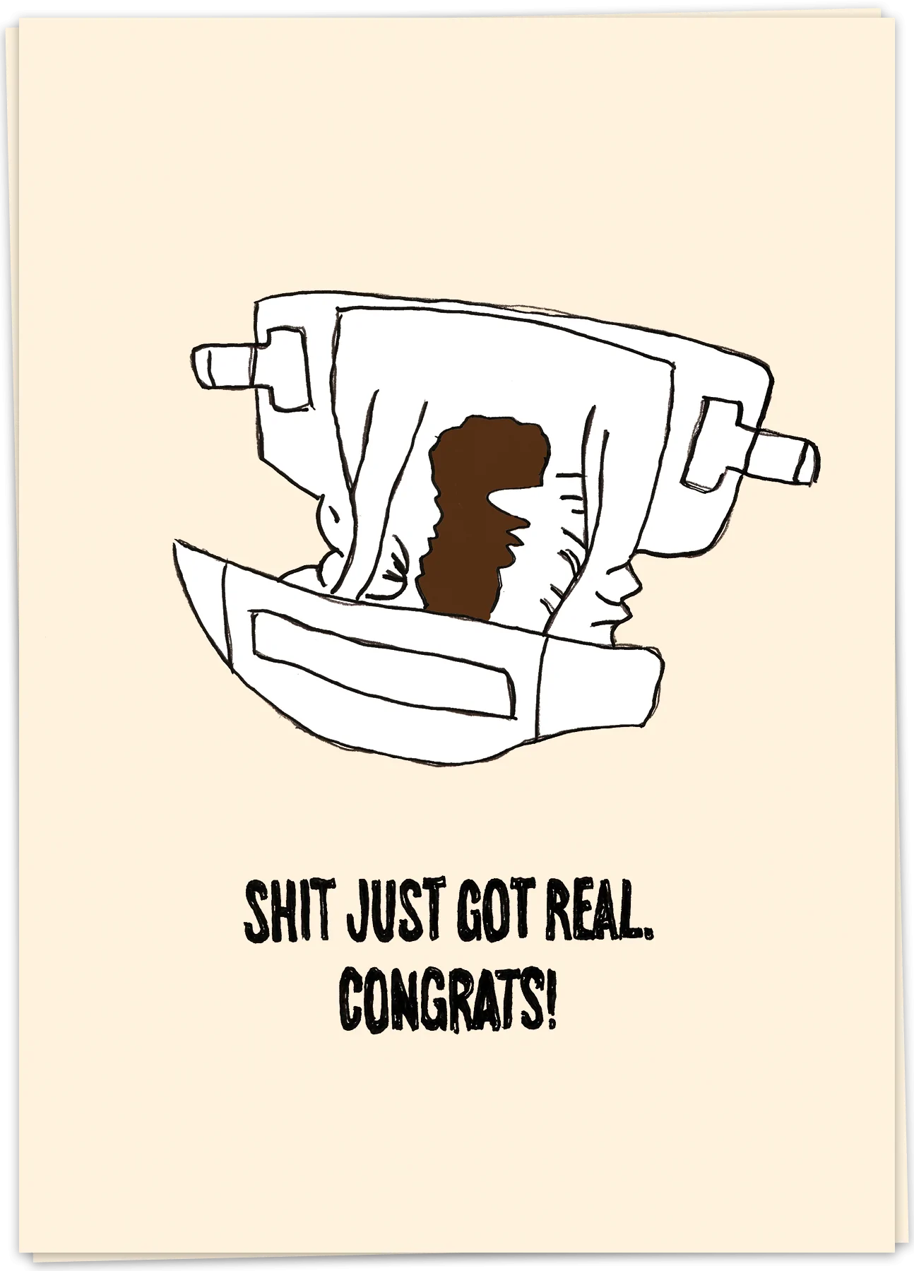 Shit just got real card