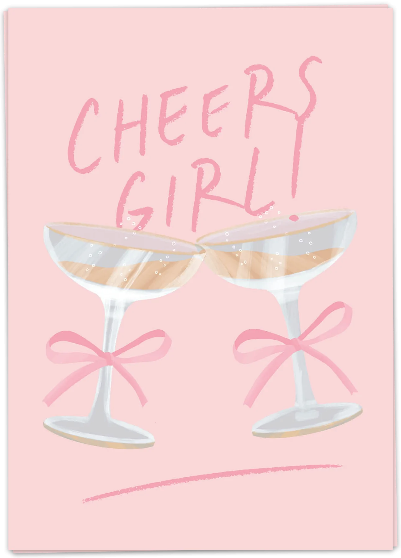 Cheers girl card