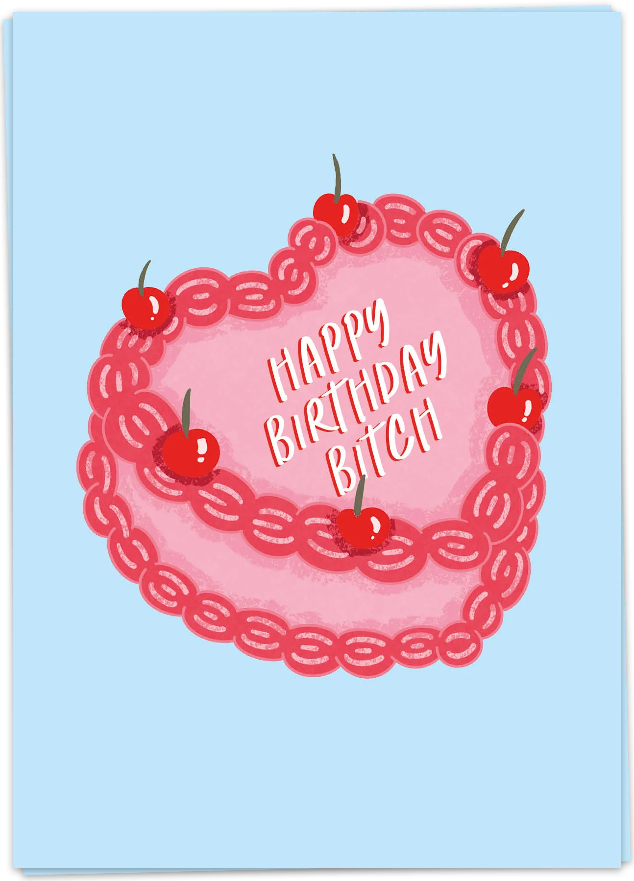 Happy birthday B cake card