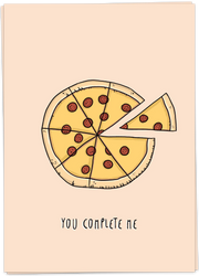 You complete me pizza card