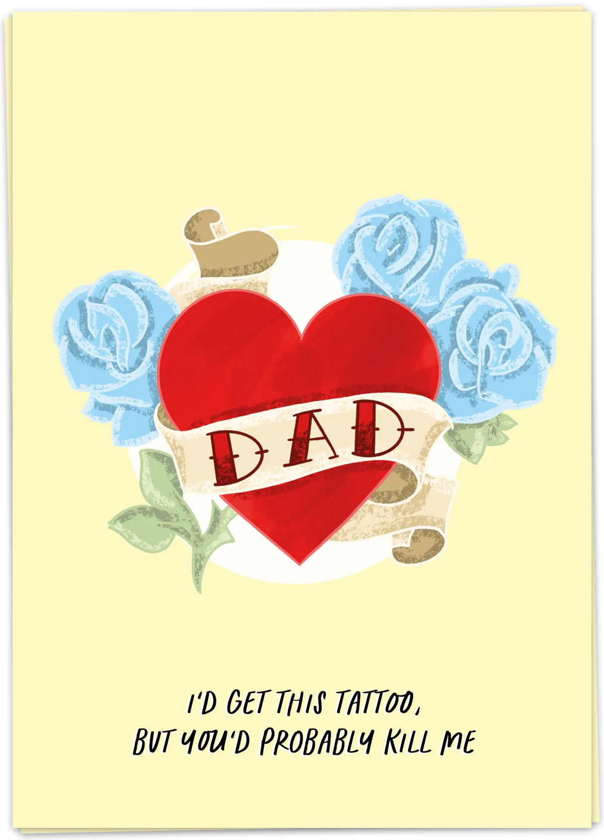 Dad tattoo card
