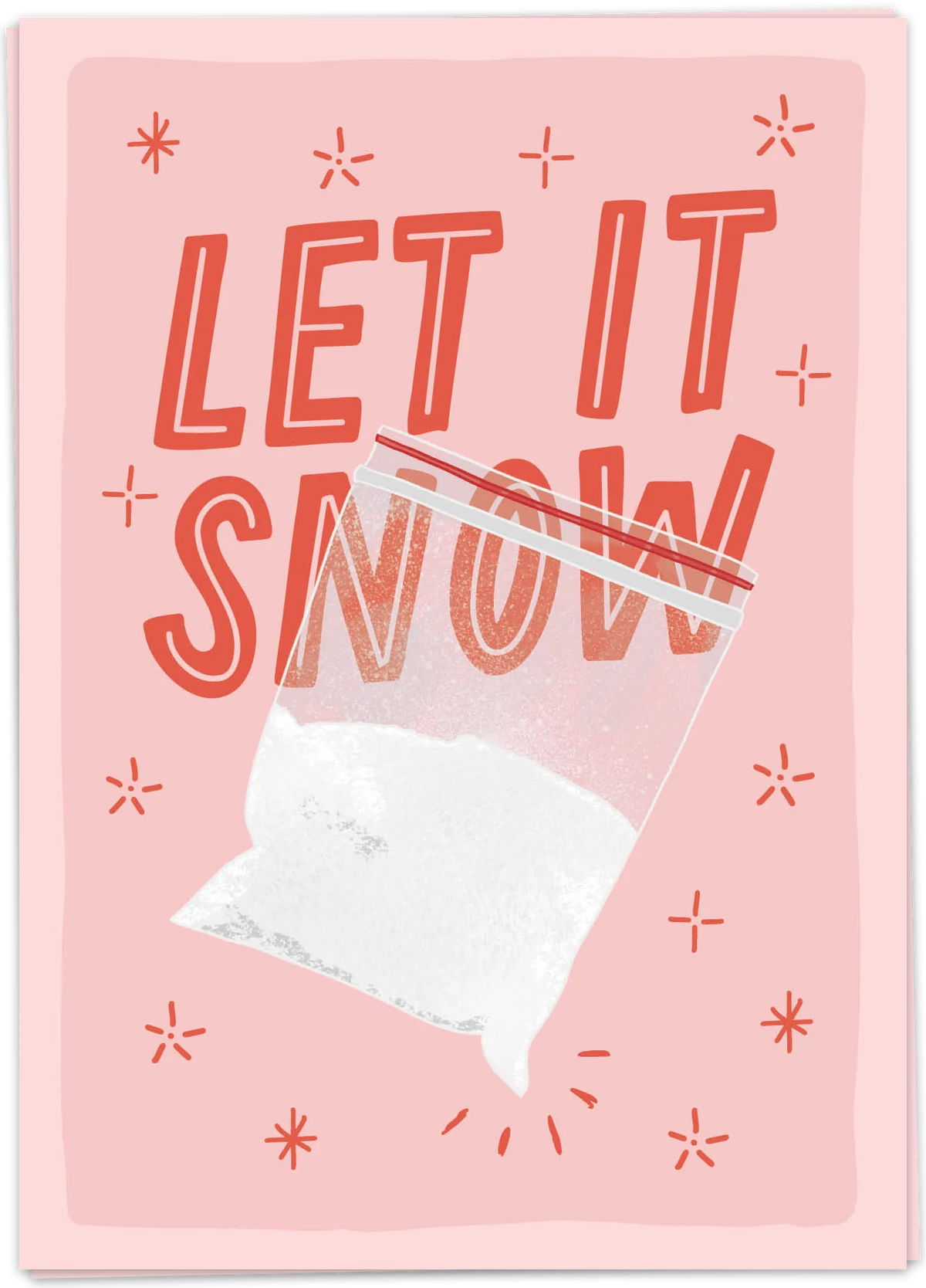 Let it snow card