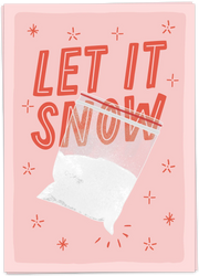 Let it snow card