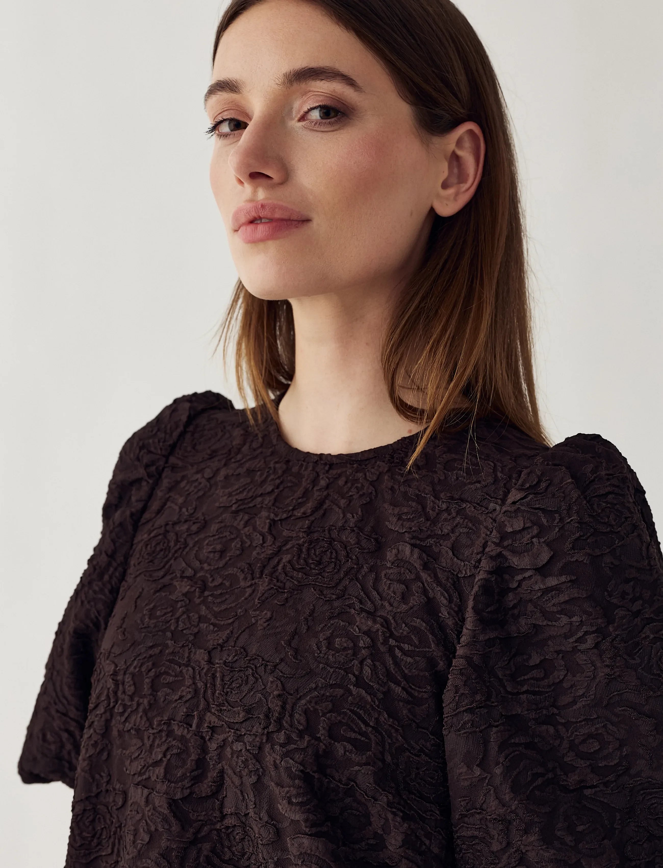 N-shelly blouse chocolate