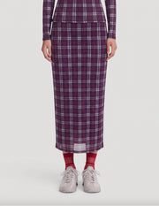 Sofia skirt checkered cherry