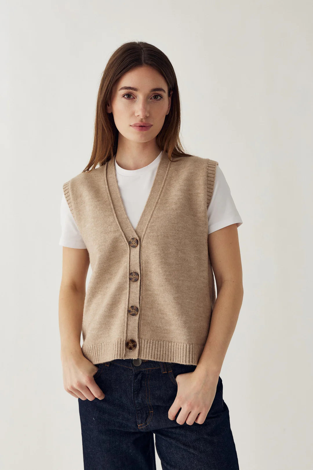 N-Marilynn veste sand melange