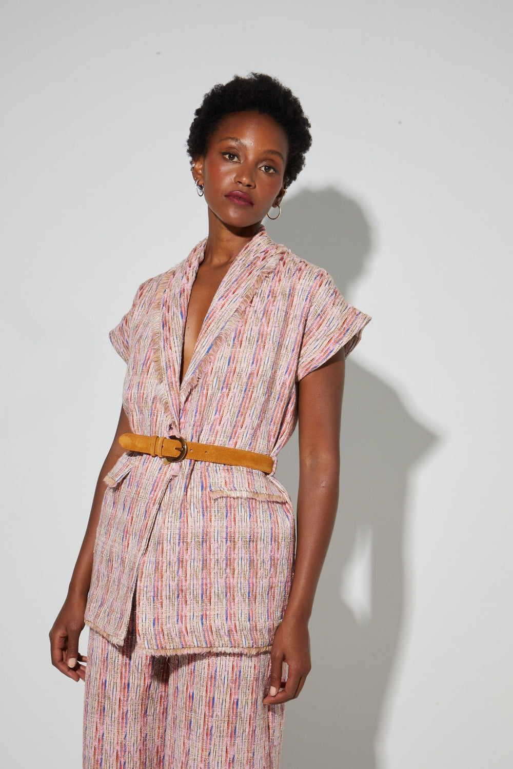Anouk veste tweed multi